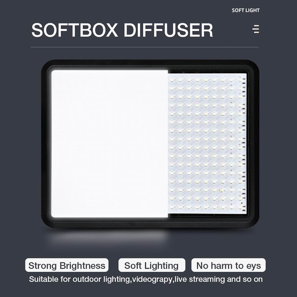 Photography Studio Lighting Set Up - แผงไฟ LED สองสีระดับมืออาชีพ 2800K-7000K - ไฟวิดีโอ
