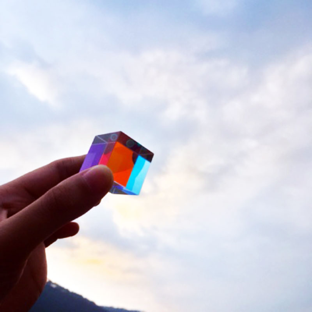 Lighting Glass Photography - แก้ว Cube 12.7 มม.Dichroic Prism X-Cube