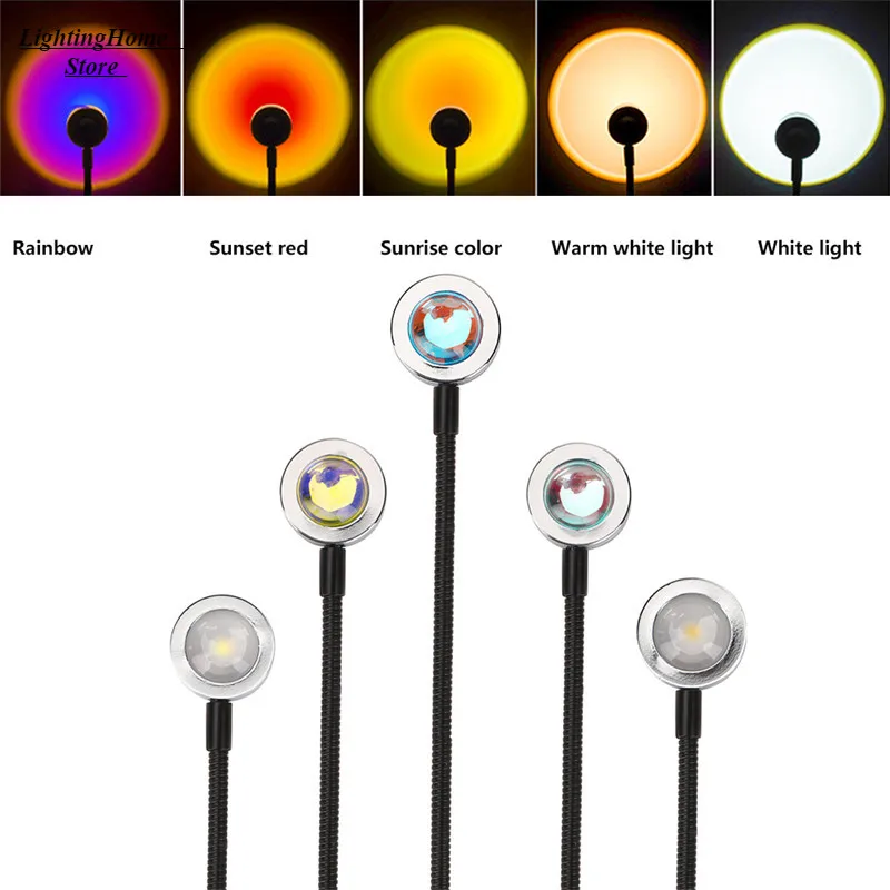 Lighting In Photography Book - USB Sunset Projection Lamp Rainbow บรรยากาศ