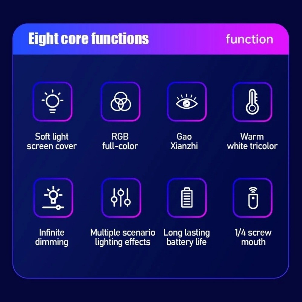 Lighting In Photography Studio - ไฟ LED RGB แบบมือถือ หลากสี ชาร์จผ่าน