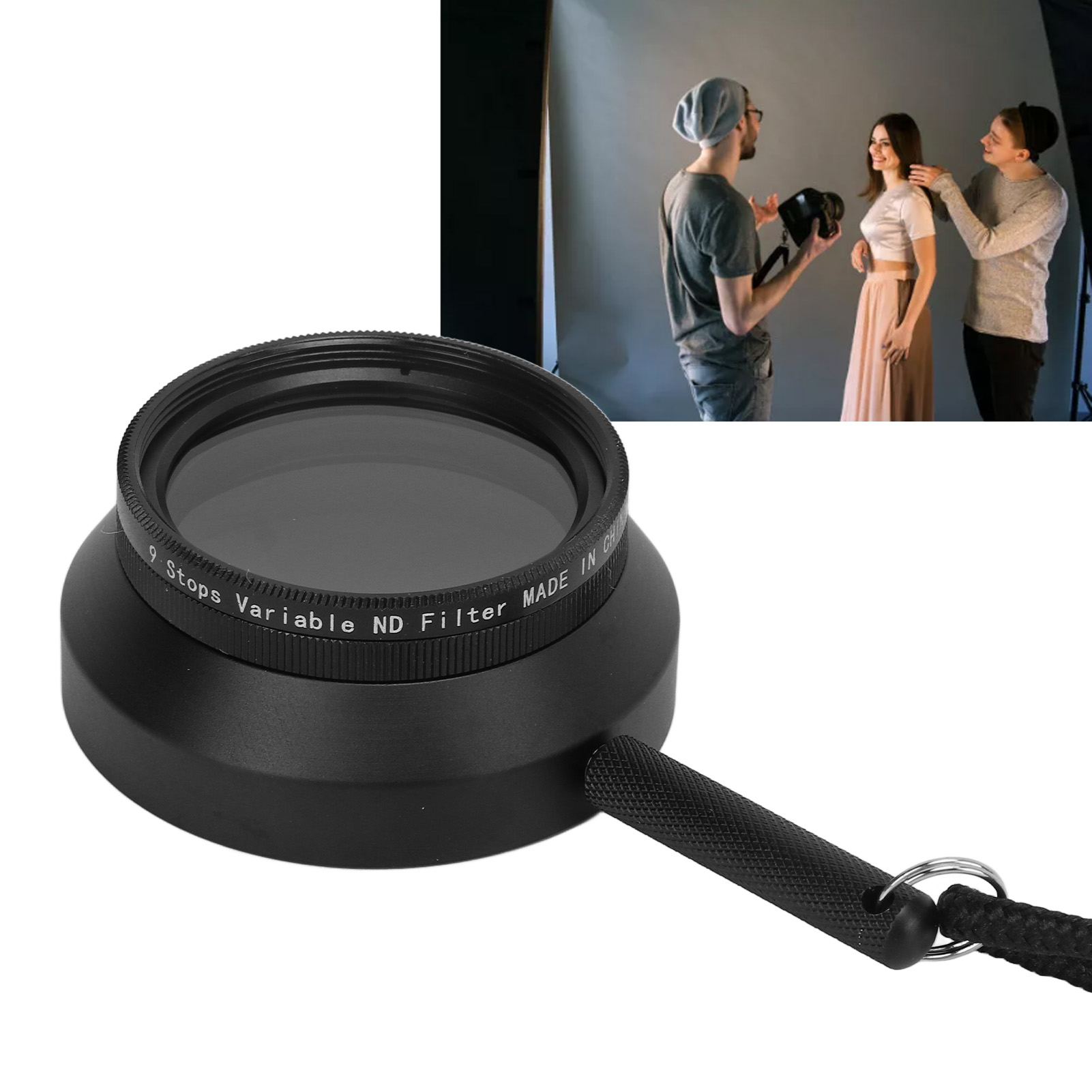 Lighting Glass Photography - ฟิลเตอร์ถ่ายภาพแบบปรับได้ 9 ระดับ ทำจากกระจกออปติคอล สำหรับช่างภาพ วิศวกรแสงสว่าง