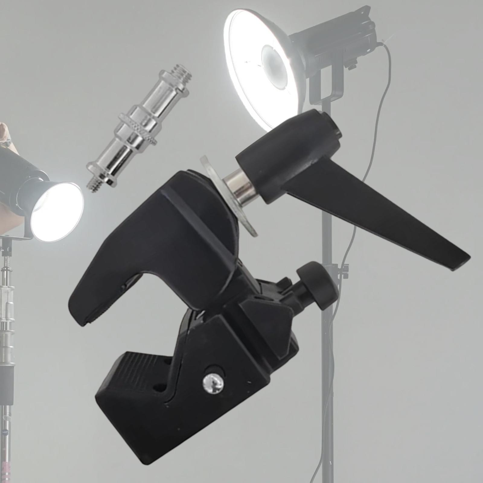 Photography Lighting Mounting Hardware - แคลมป์ยึดไฟถ่ายภาพ ซุปเปอร์แคลมป์ ฮาร์ดแวร์โลหะแบบพกพา มัลติฟังก์ชั่น อีเกิลคลอว์ สำหรับสตูดิโอถ่ายภาพ
