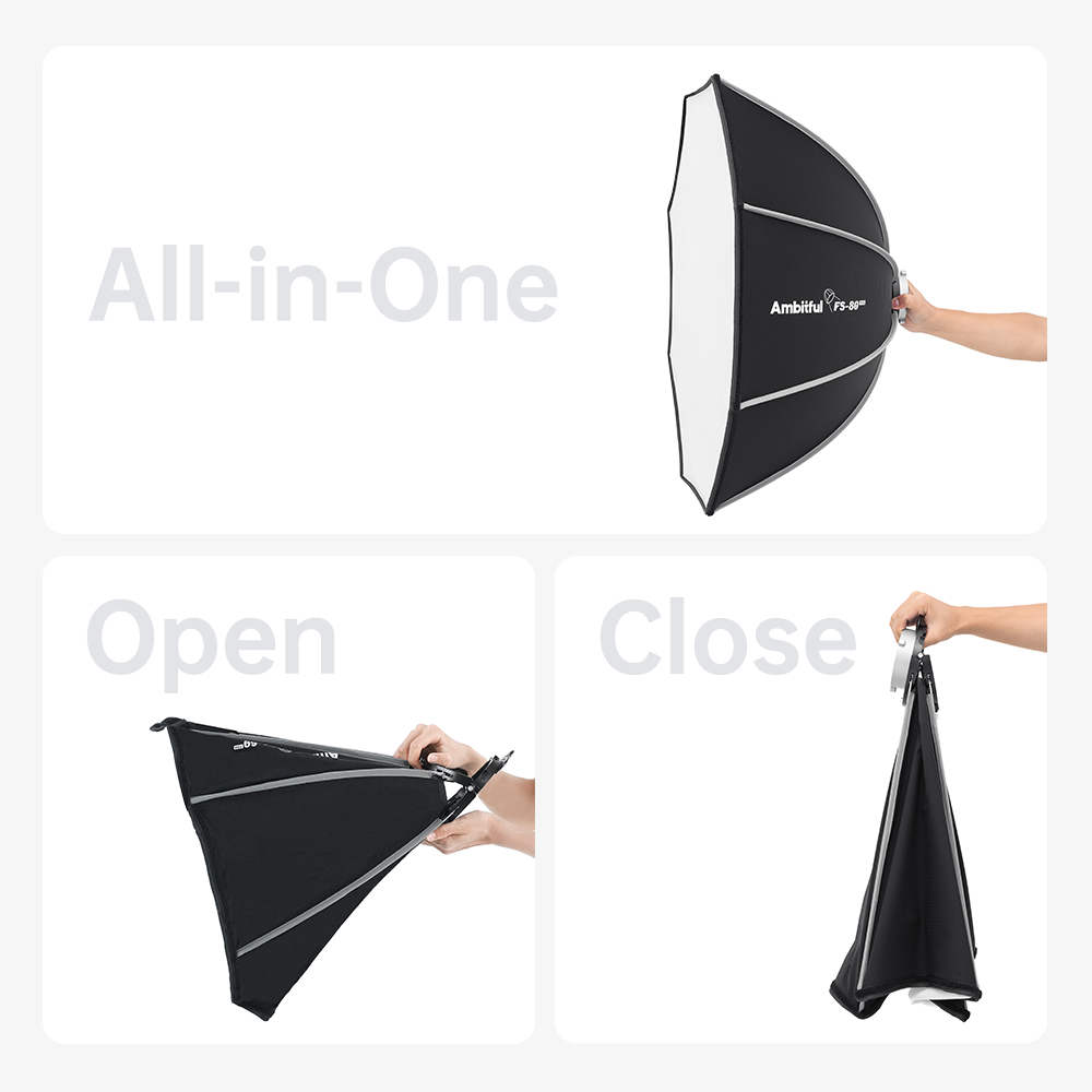 กล่องไฟถ่ายภาพ AMBITFUL FS60PR - Photography Studio Lighting Set Up บทวิจารณ์และราคา