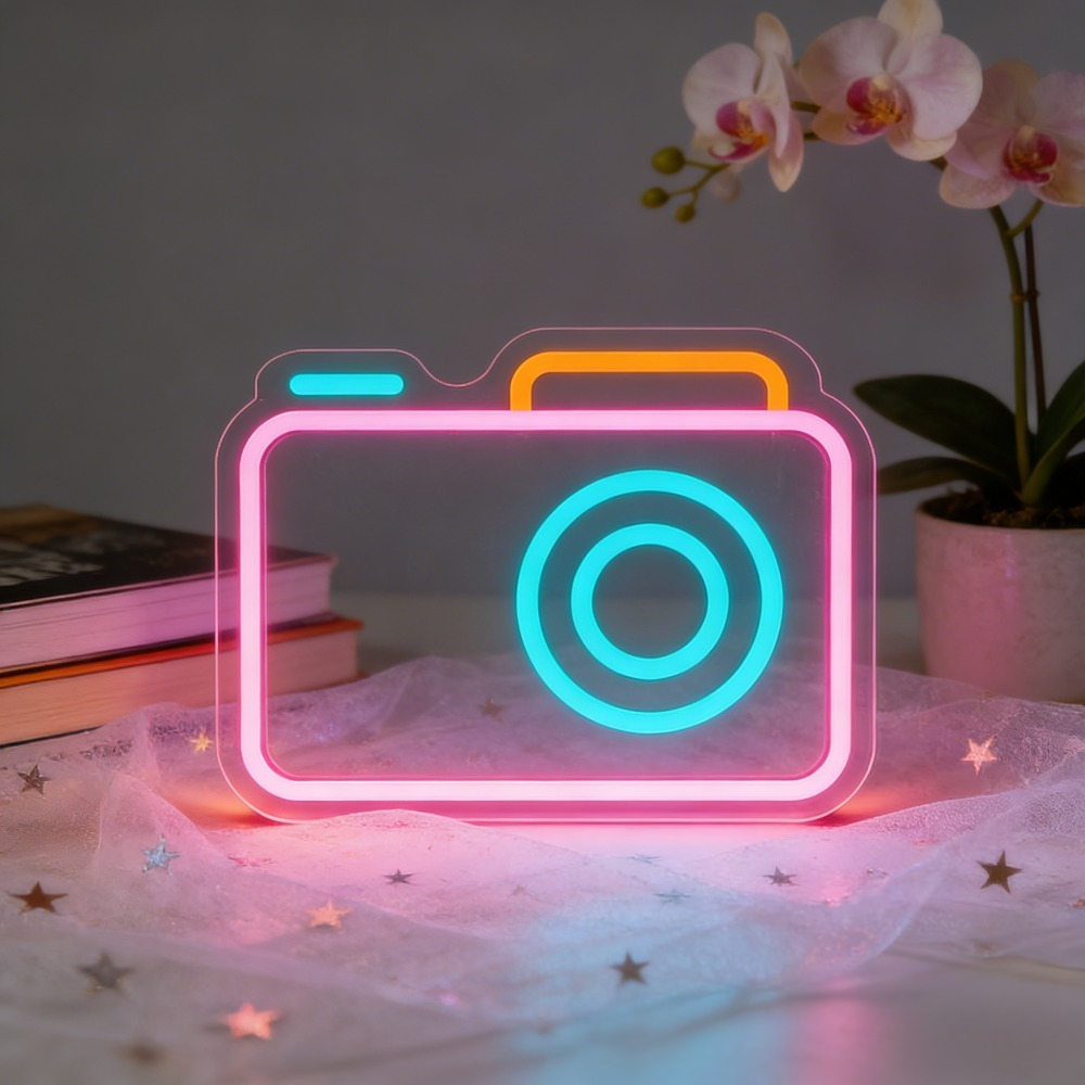 ป้ายไฟนีออนรูปกล้อง ไฟ LED ตกแ - Photography Studio Lighting Set Up บทวิจารณ์และราคา