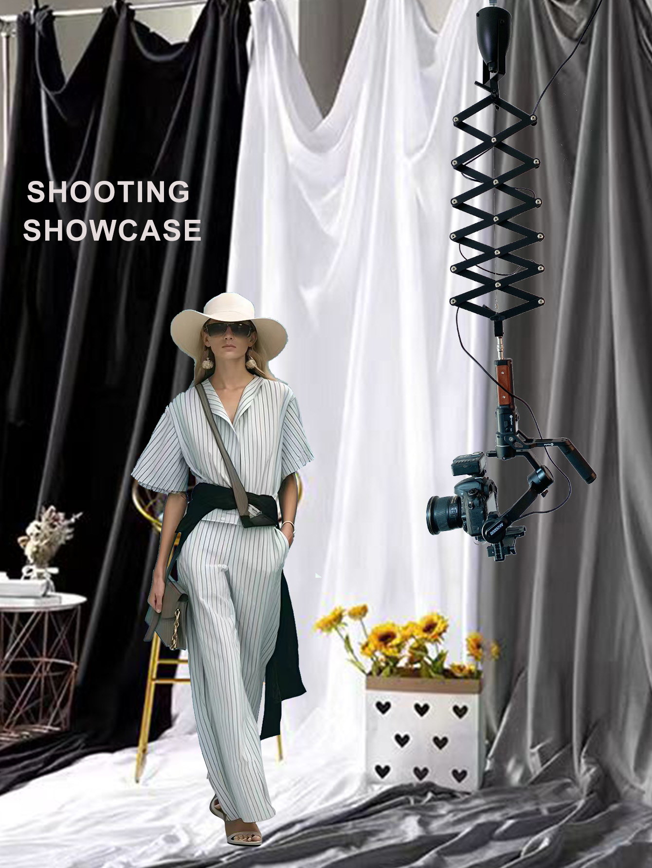 ขาตั้งไฟถ่ายภาพแบบปรับได้พร้อม - Photography Studio Lighting Set Up บทวิจารณ์และราคา