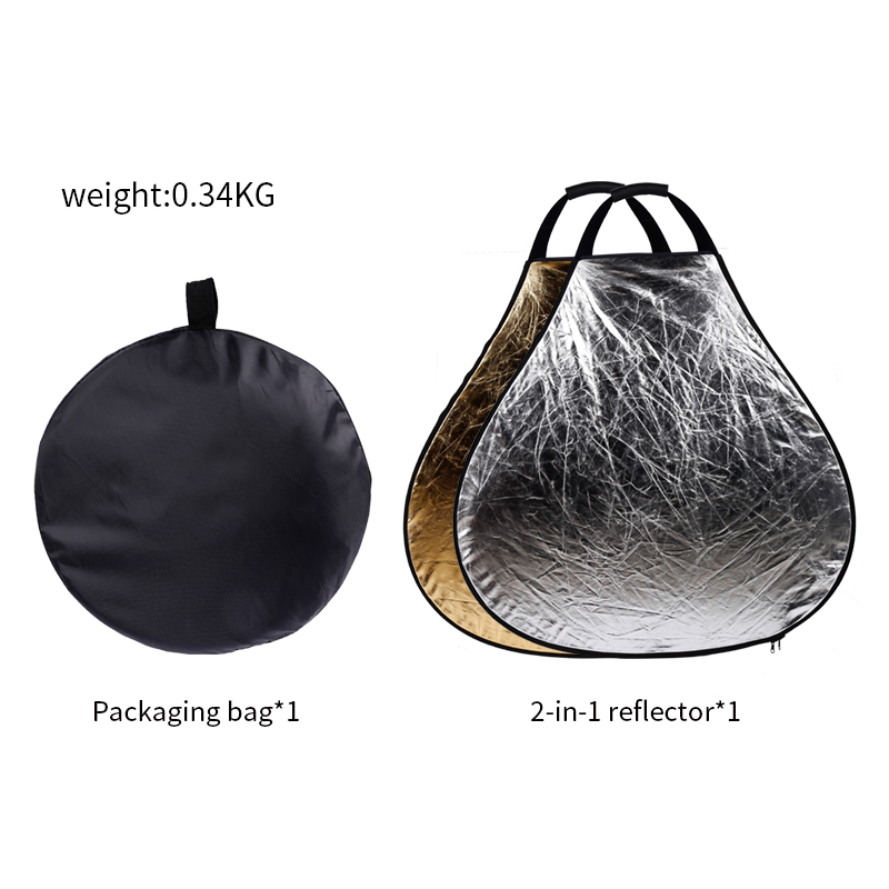 แผ่นสะท้อนแสงแบบพับได้ 2 in 1  - Photography Lighting Options บทวิจารณ์และราคา