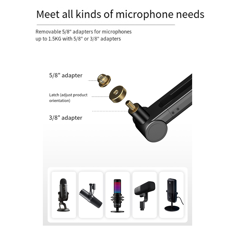 ขาตั้งไมโครโฟนปรับได้ 360 องศา - Boom Arm Stand บทวิจารณ์และราคา
