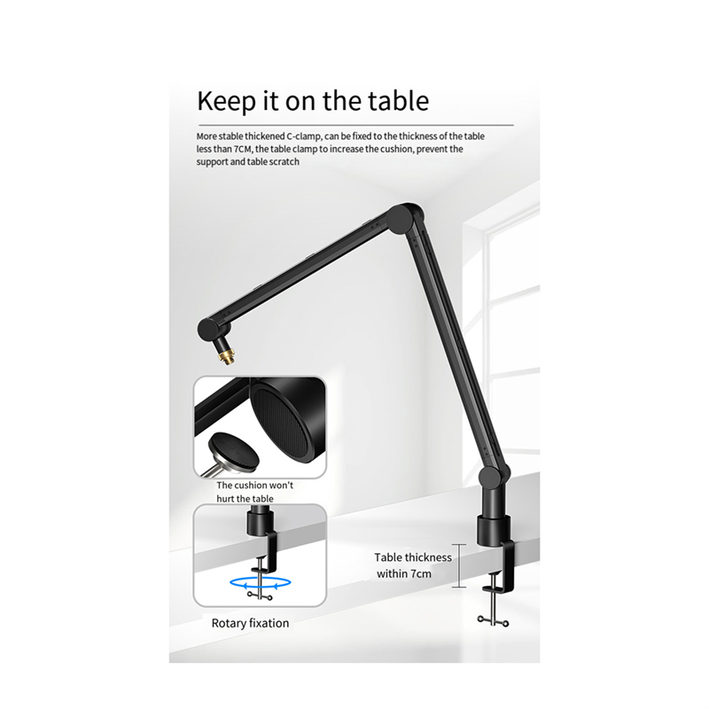 SYDS ขาตั้งไมโครโฟนแบบปรับได้  - Boom Arm Stand บทวิจารณ์และราคา