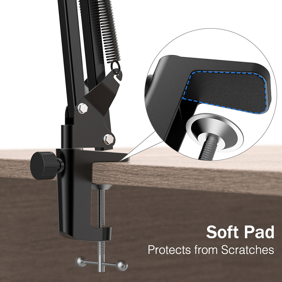 FIFINE แขนไมโครโฟนบูม,ปรับ Sus - Boom Arm Stand บทวิจารณ์และราคา