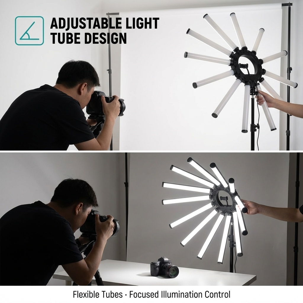 ชุดไฟถ่ายภาพแบบหลายหลอด 12 แขน - Lighting In Photography Studio บทวิจารณ์และราคา