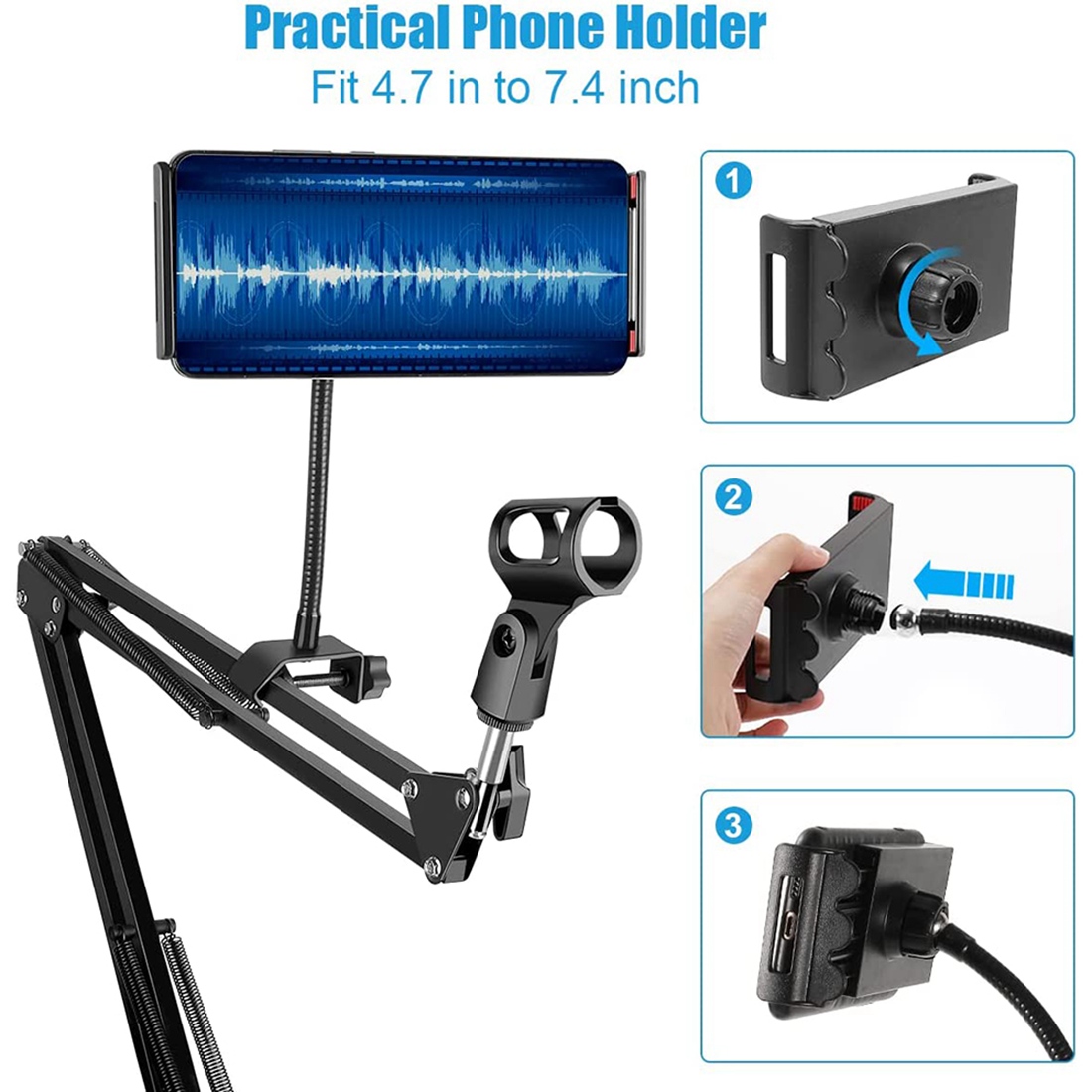 ขาตั้งไมโครโฟน NALFI, ขาตั้งแบ - Boom Arm Stand บทวิจารณ์และราคา