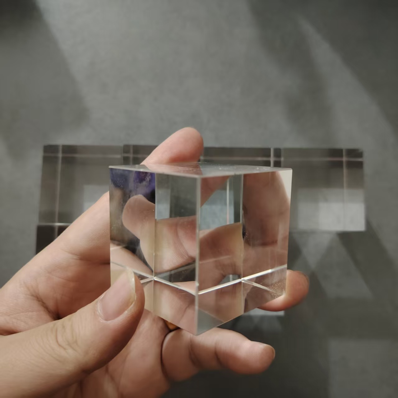 ปริซึมแก้ว K9 ทรงลูกบาศก์ 2 ชิ - Lighting Glass Photography บทวิจารณ์และราคา