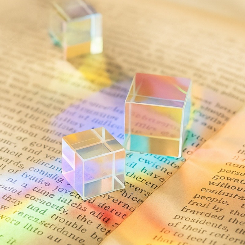 ปริซึมไดโครอิกทรงลูกบาศก์แก้ว  - Lighting Glass Photography บทวิจารณ์และราคา