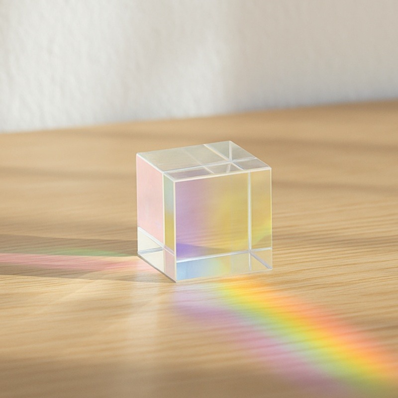 ปริซึมไดโครอิกทรงลูกบาศก์แก้ว  - Lighting Glass Photography บทวิจารณ์และราคา