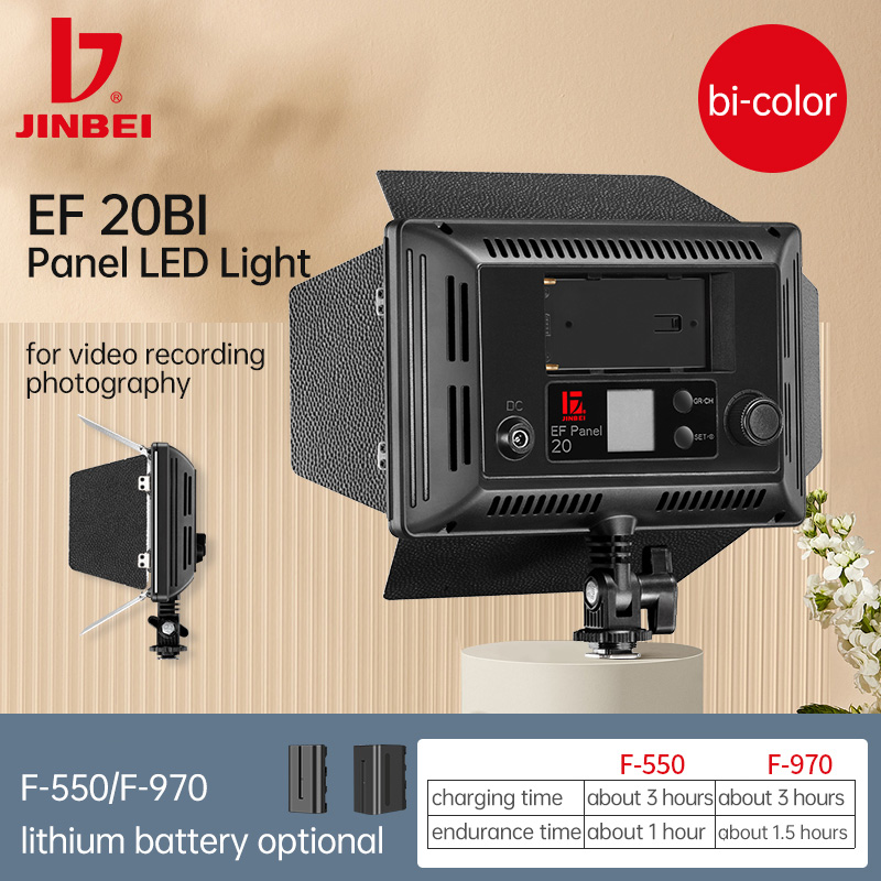 ไฟวิดีโอ LED JINBEI EF20BI 270 - Photography Lighting Options บทวิจารณ์และราคา